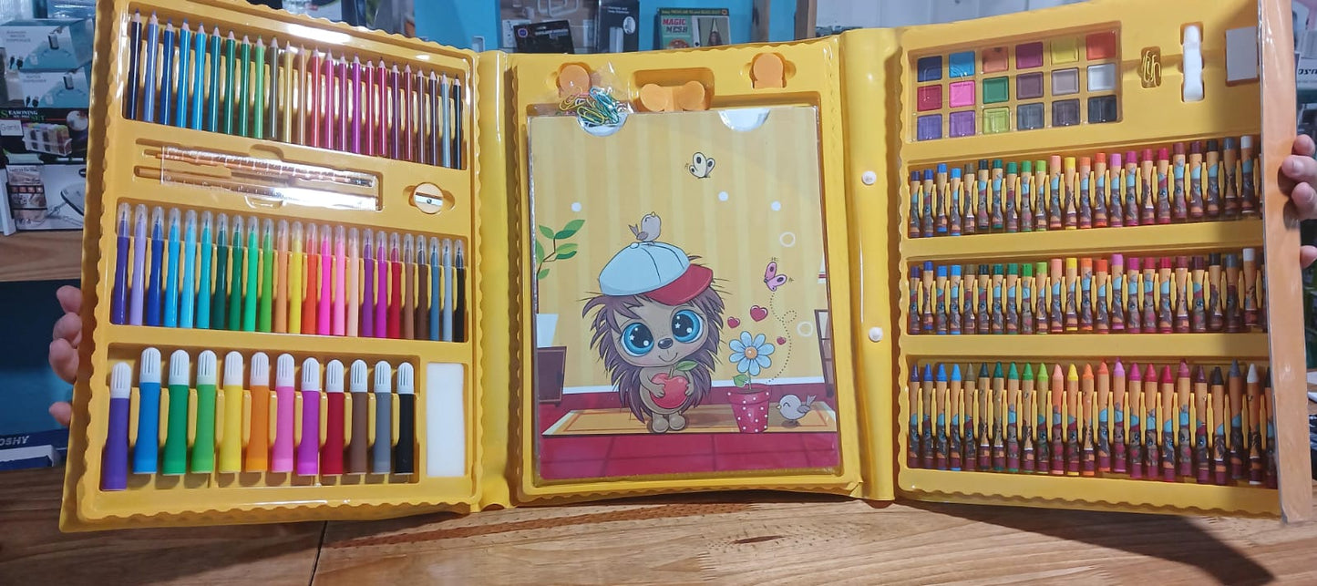 SET DE ARTE 208 PCS CON ATRIL PARA PINTAR