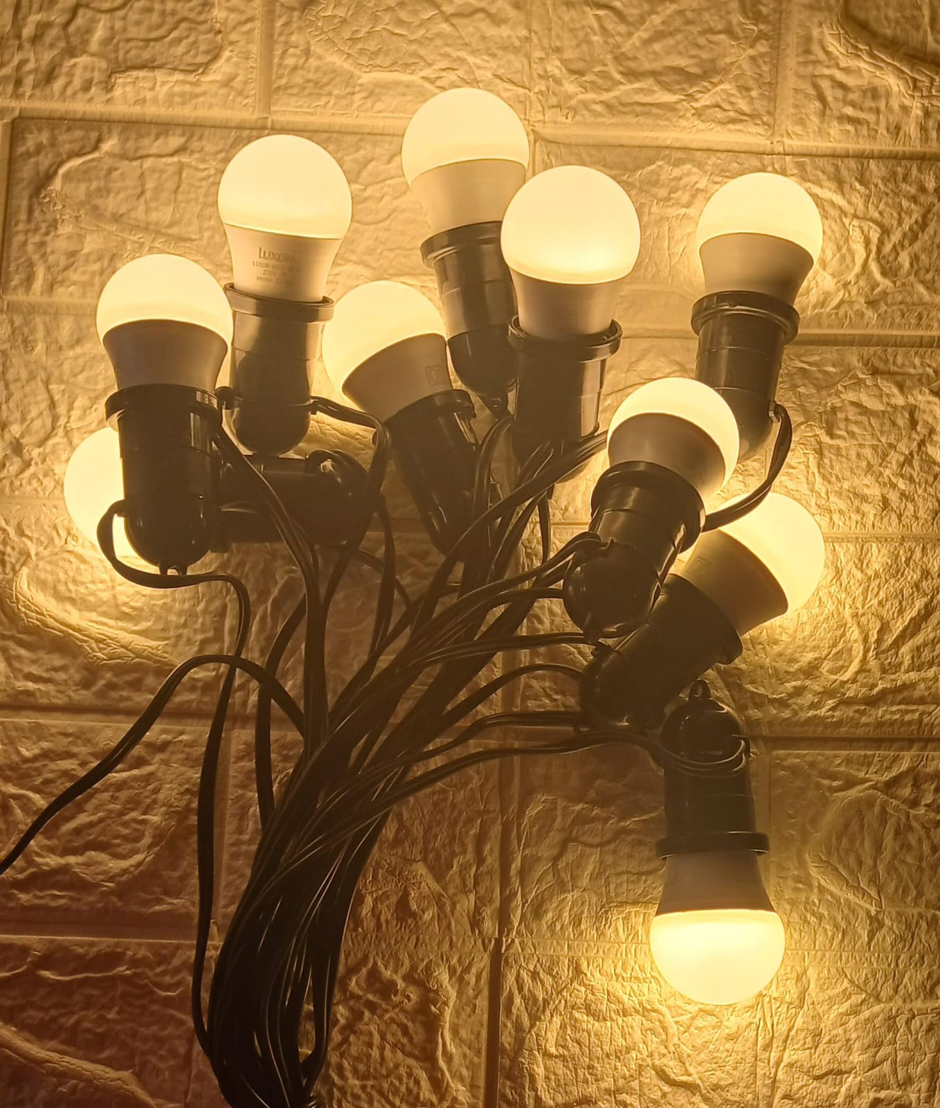 GUIRNALDAS DE FOCOS LED BLANCO CALIDAD 3 WTTS