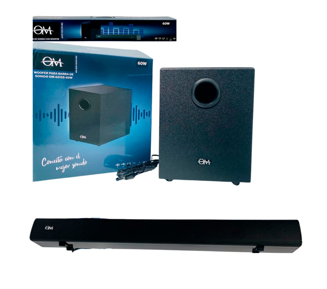 BARRA DE SONIDO Y WOOFER 90W