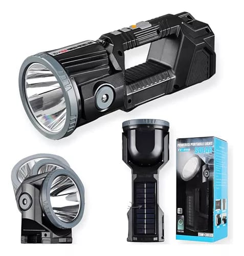 Linterna Solar Con Herramientas Camping Recargable