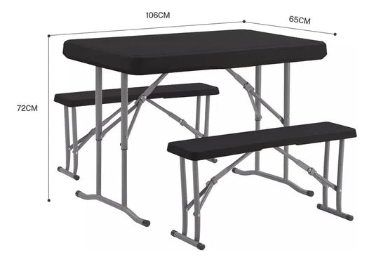 Mesa Plegable con Sillas