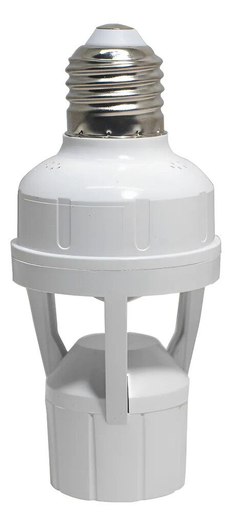 Porta Lámpara Con Sensor De Movimiento Infrarrojo 360° E27