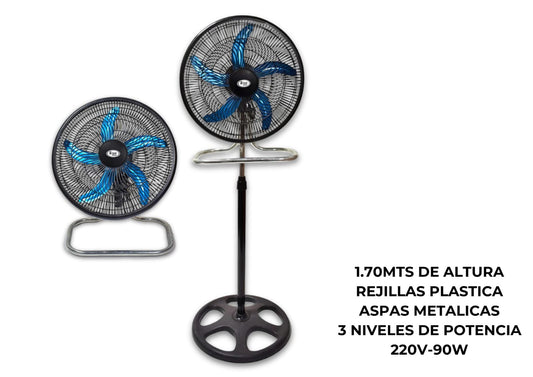 VENTILADOR 18" - PALETAS DE METAL STAR TRAK